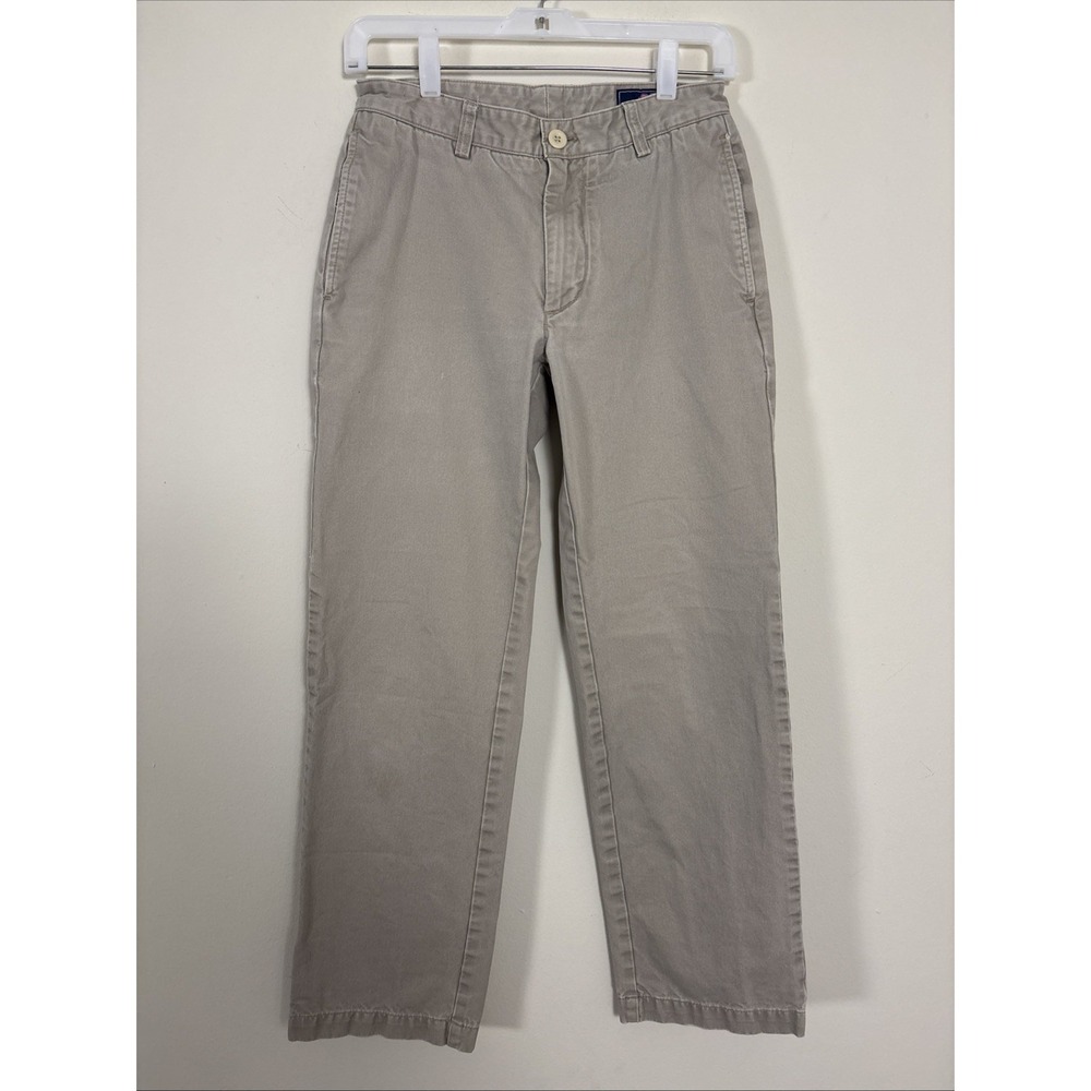 Men's Vineyard Vines Khaki Club Pants Size 28x30 Athletic Golf Fit Tan Cotton